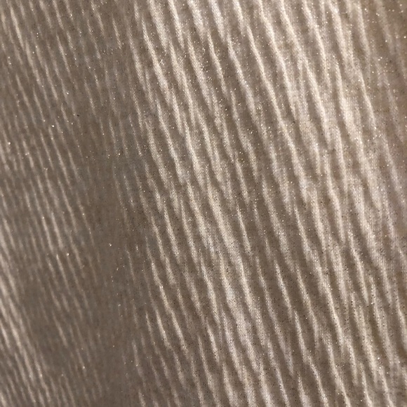 NWT Anthropologie Ivory Shimmer Tee Blouse Shirt ✨ - Picture 5 of 6